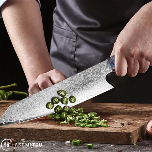 couteau traditionnelle japonais coupe akeno pro akemitzu